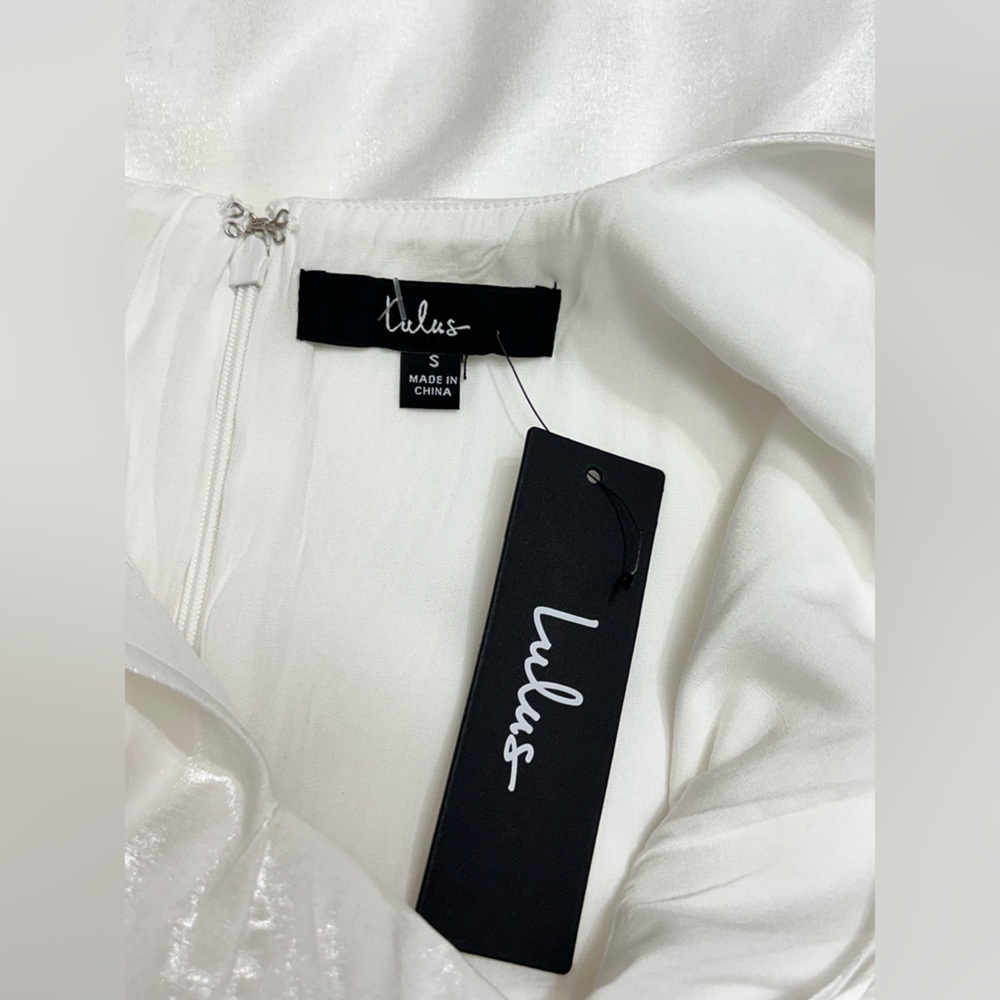 Lulu's White Square Neck Sleeveless Mini Dress - Picture 4 of 13